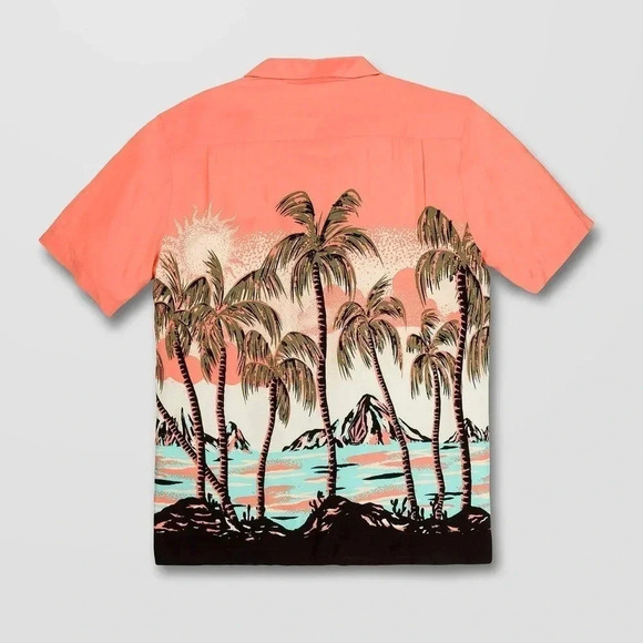 VOLCOM NWT PARODISE LIVING CORAL TOP - Picture 4 of 6